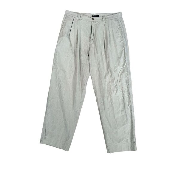 Vintage 90s Nike Golf Men's Size 36 Pants Slacks Chino Pleated Beige Tan Cotton - Picture 1 of 13